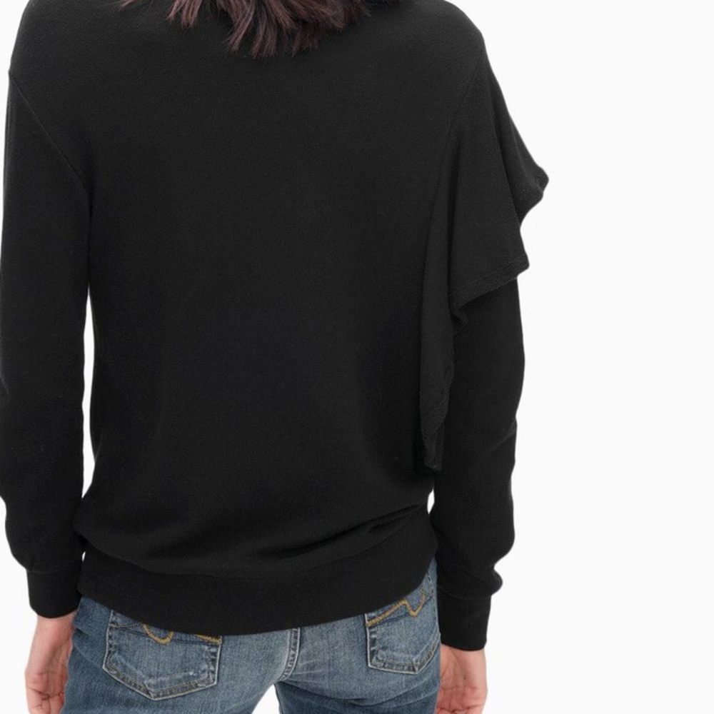 NWT• Splendid• Ruffle Crew Neck Sweater - Picture 5 of 8